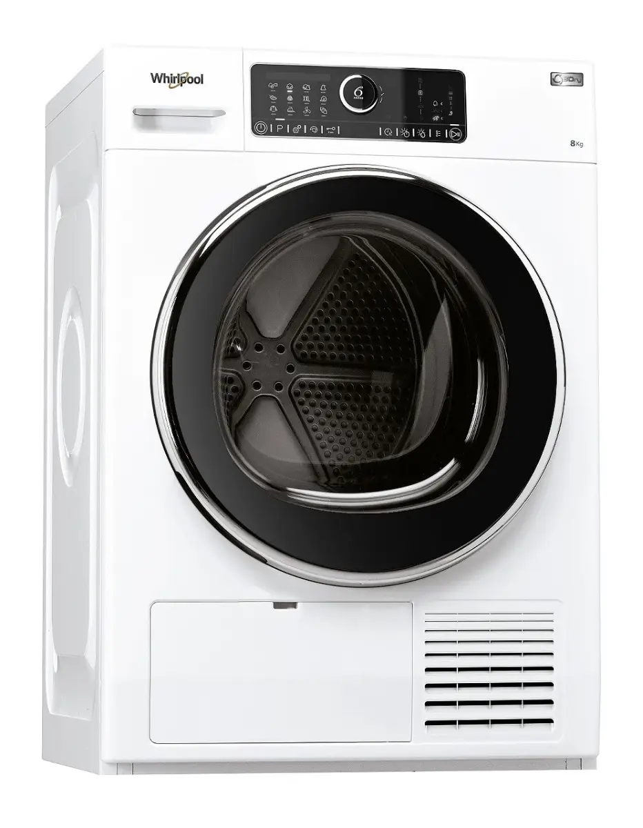 Whirlpool AWZ8HP-BLK-DR 6th Sense Heat Pump Commercial Tumble Dryer, 8kg