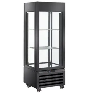 Diamond MAX-507-VB Glass Showcase w/ 1 Base & 2 Shelves, 440 Litres