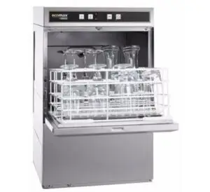Hobart Ecomax G504W-10B 500mm Basket Frontloading Commercial Glasswasher with Drain Pump, 25 Pint Capacity