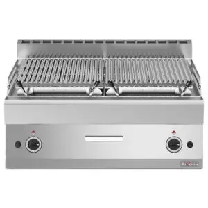 Diverso WR-PLX2-80 Lava-stone grill - 1/1 module, cooking grill in cast iron "double face"
