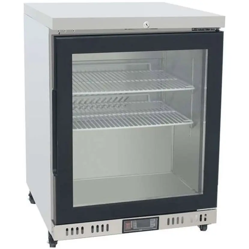 Atosa MBC24G Glass Single Door Undercounter Fridge, 145 Litres