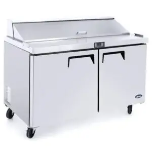 Atosa MSF8302GR 2 Door Heavy Duty Ambient Preparation Counter, 379 Litres