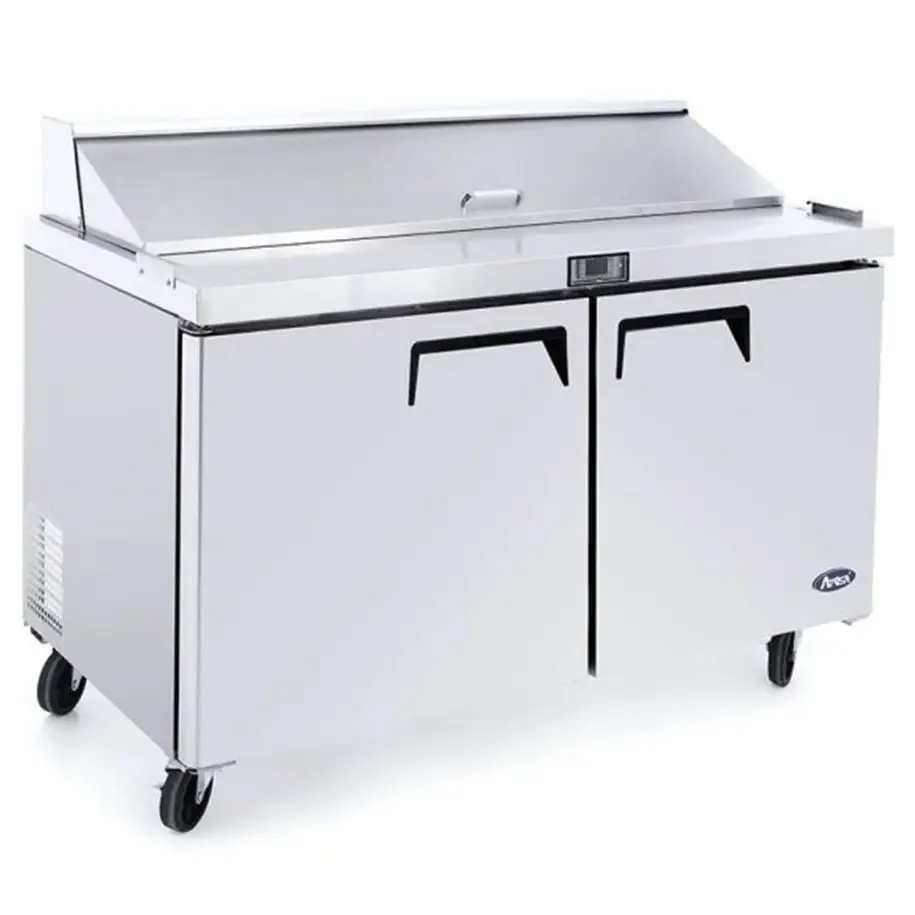 Atosa MSF8302GR 2 Door Heavy Duty Ambient Preparation Counter, 379 Litres