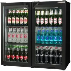 Autonumis RQC00001 Maxi Hinged Double Door Bottle Cooler, 240 x 330ml Bottles / 320 x 330ml Cans