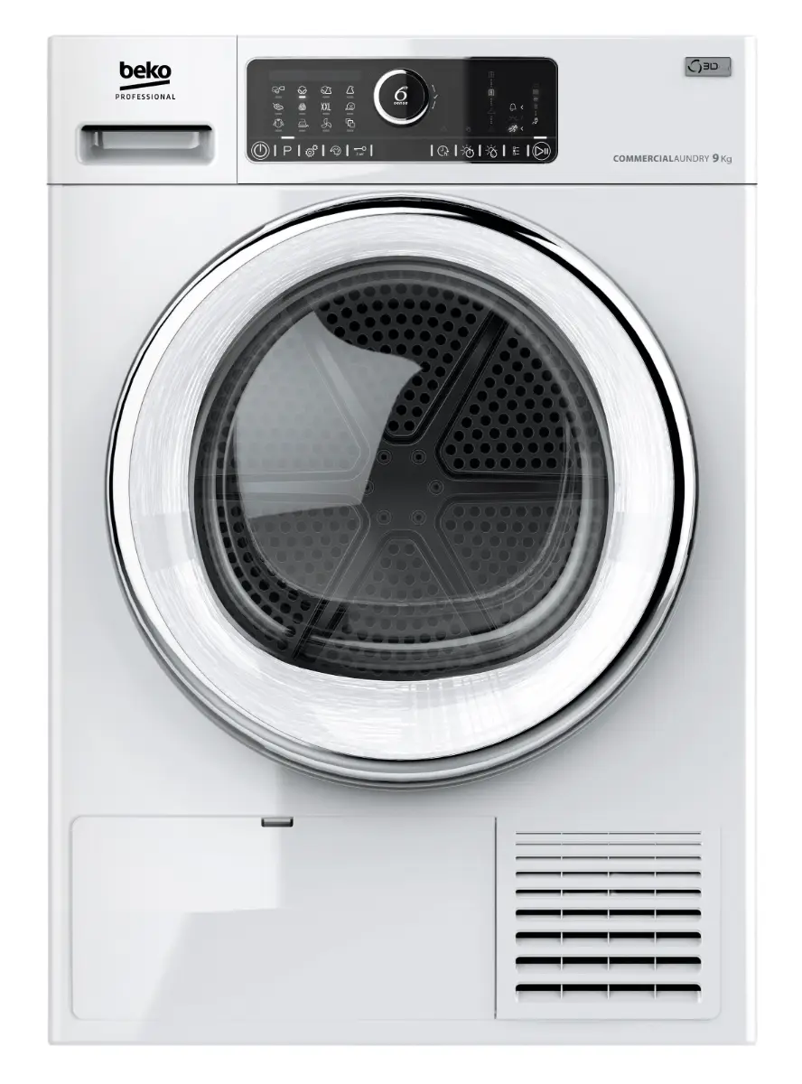 Beko Professional AWZ9HP-PRO-BP Heat Pump Condenser Dryer, 9kg