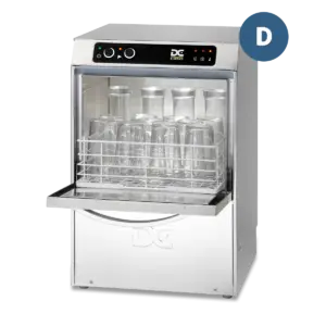 DC SGP35D Standard Range 350mm Basket Frontloading Commercial Glasswasher with Drain Pump, 14 Pint Capacity
