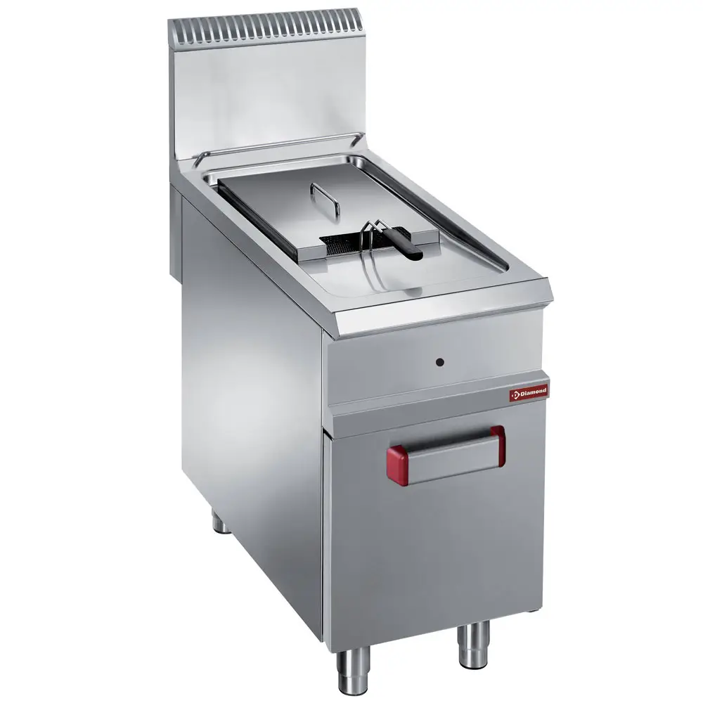 Diamond G9/F18A4 Single Basket Freestanding Gas Fryer on Closed Cupboard