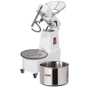 Diamond DH33AL/T2V Automatic 2 Speed Tilting Head Spiral Mixer on Wheels, 33 Liters