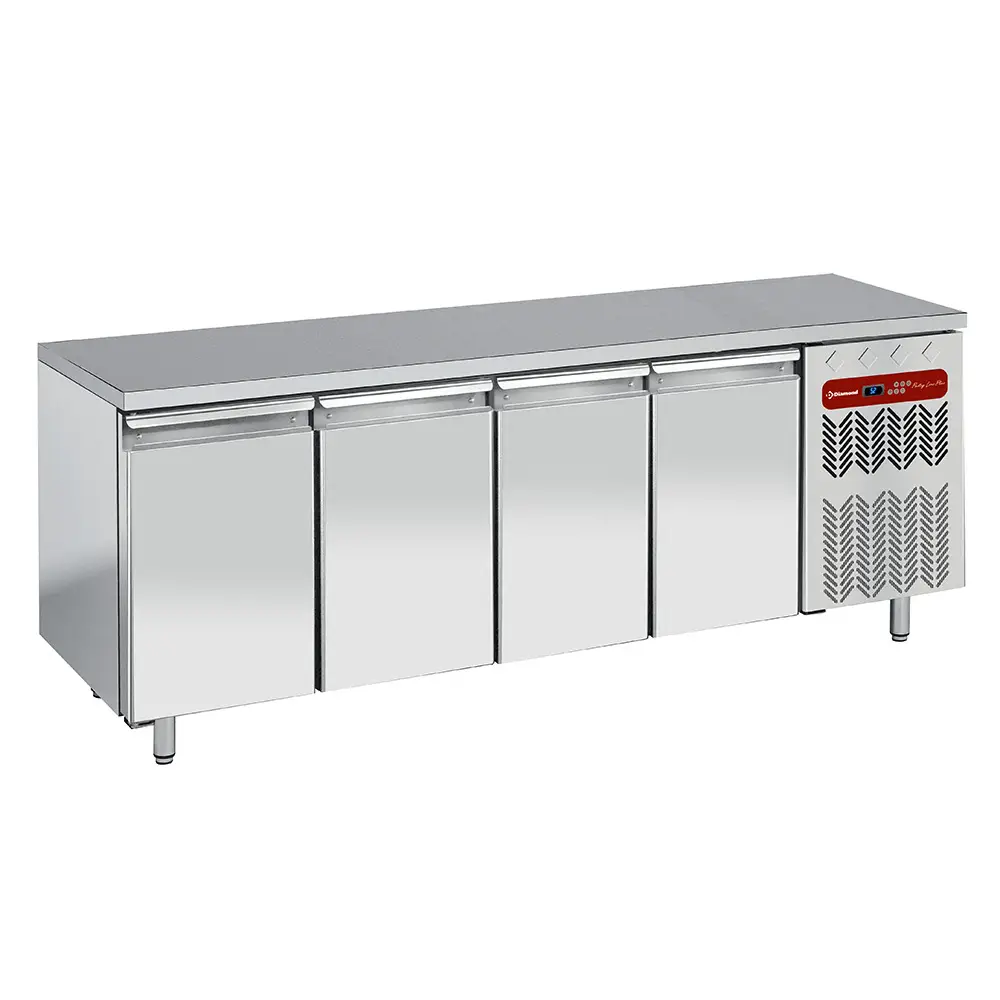 Diamond TP4B/H-R2 4 Door Stainless Steel Freezer Counter, 760 Litres