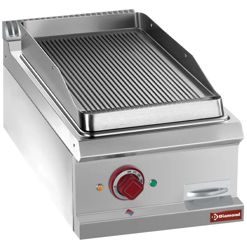 Diamond E7/PR4T Electric fry top ribbed, module 1/2 -TOP-