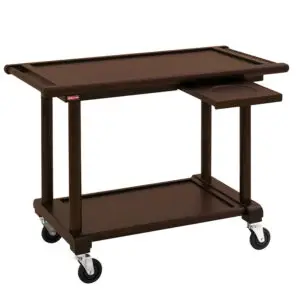 Diamond CSN-B2W Trolley Service, 2 Levels. "Wengé" Wood, Dressage Shelf