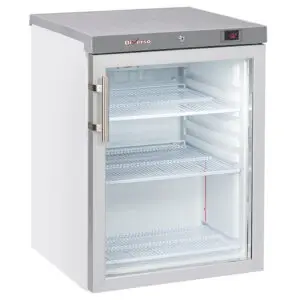 Diverso WR-PG21-LG Ventilated refrigerator, glass door, 200 liters - white