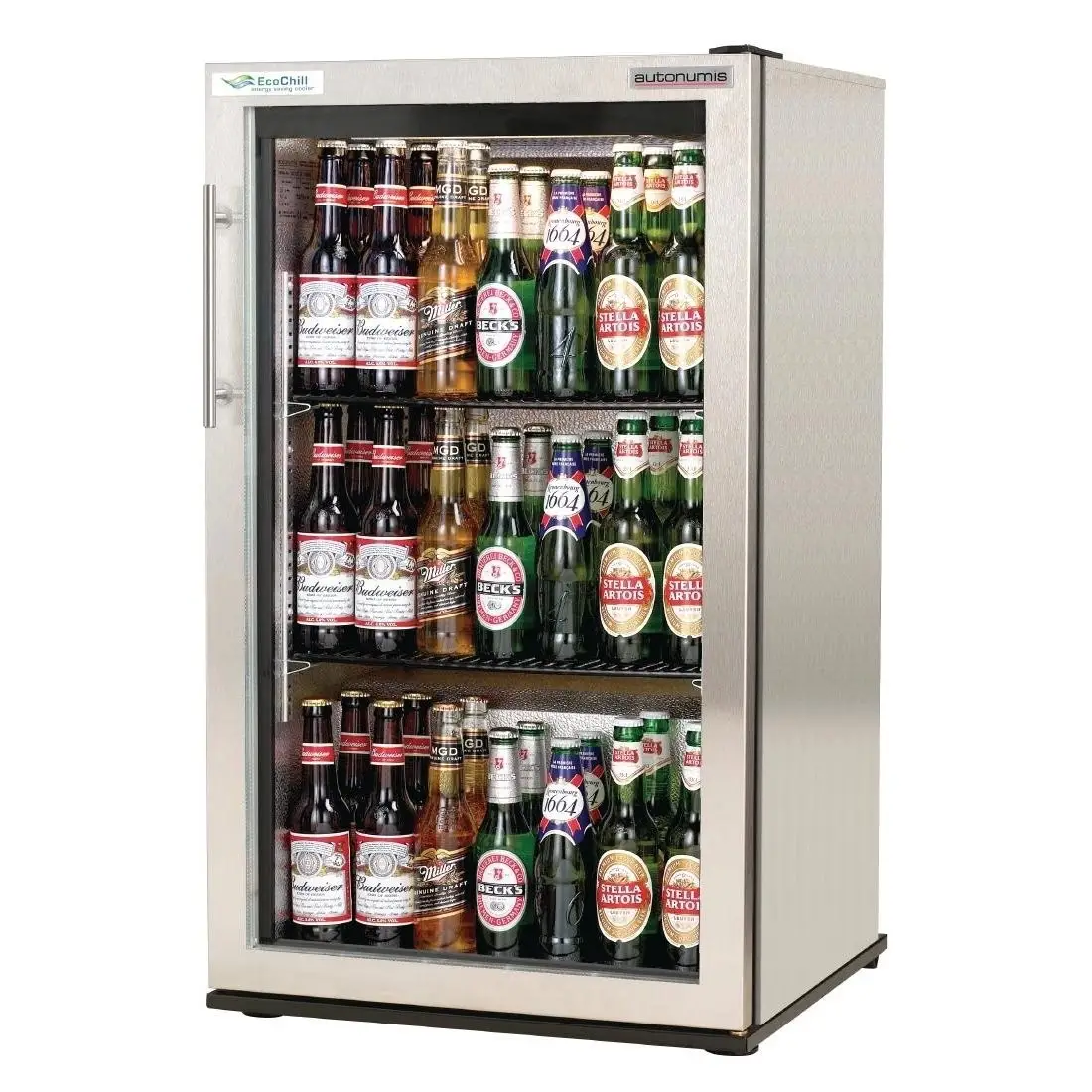 Autonumis RUC00012 EcoChill Single Door Bottle Cooler, 84 x 330ml Bottles