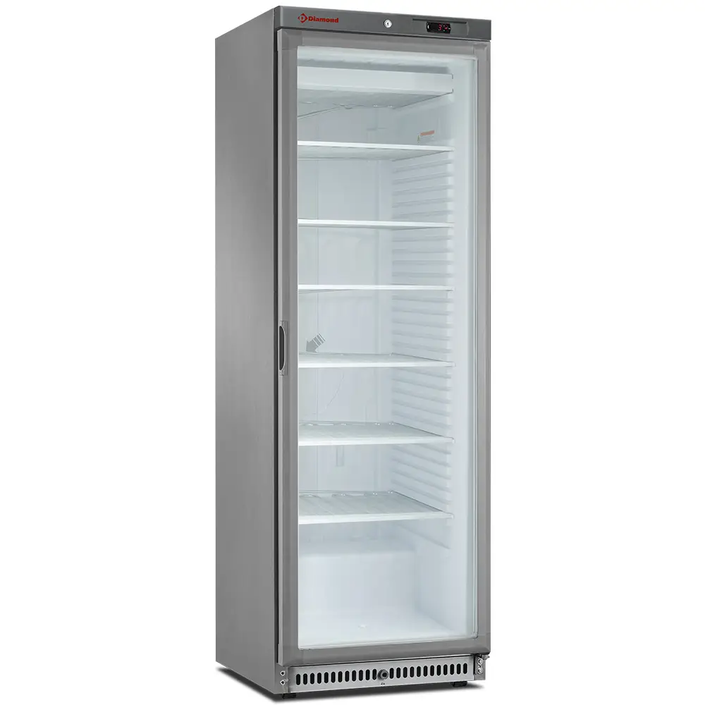 Diamond NFT402-R2X-G Static Glass Door Freezer, 400 Litres