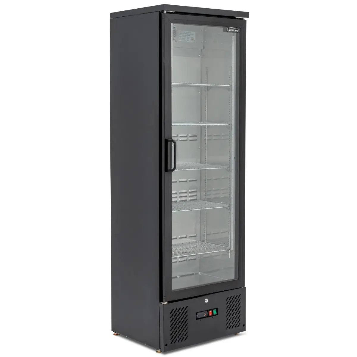 BLIZZARD Upright Single Hinged Glass Door Bottle Cooler