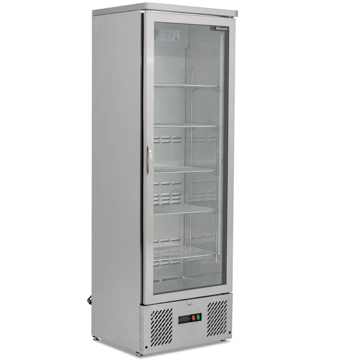 BLIZZARD Upright Single Hinged Glass Door Bottle Cooler