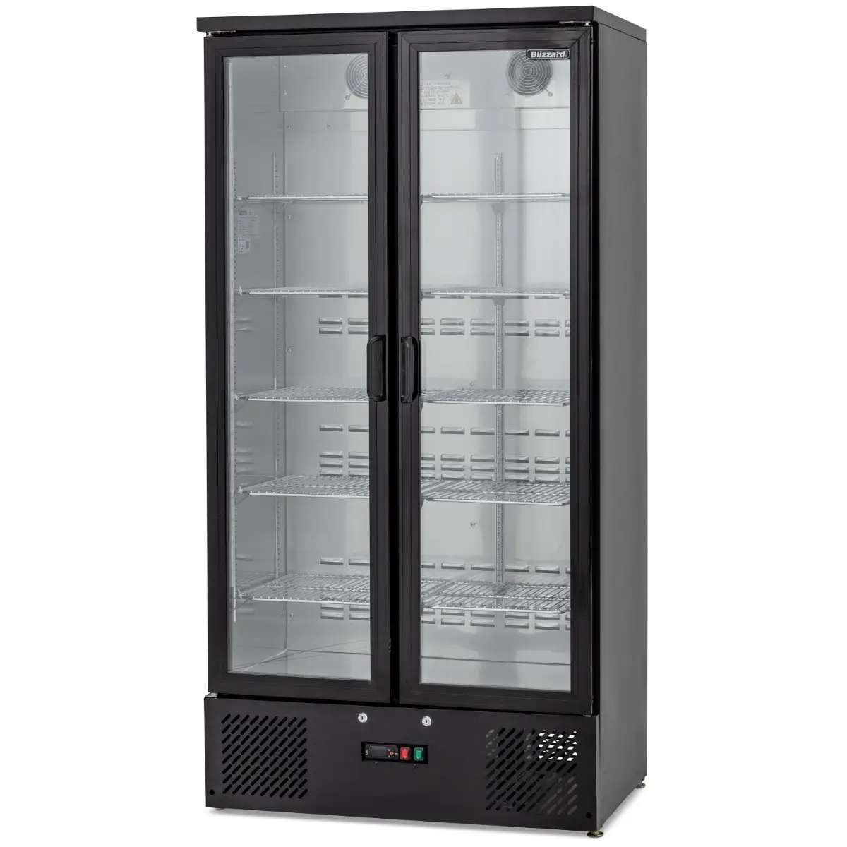 BLIZZARD Upright Double Hinged Glass Door Bottle Cooler - Image 3