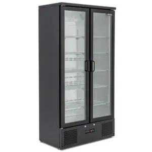 BLIZZARD Upright Double Hinged Glass Door Bottle Cooler