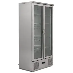 BLIZZARD Upright Double Hinged Glass Door Bottle Cooler
