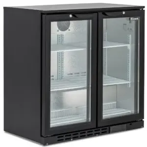 BLIZZARD Double Hinged Glass Door Bottle Cooler
