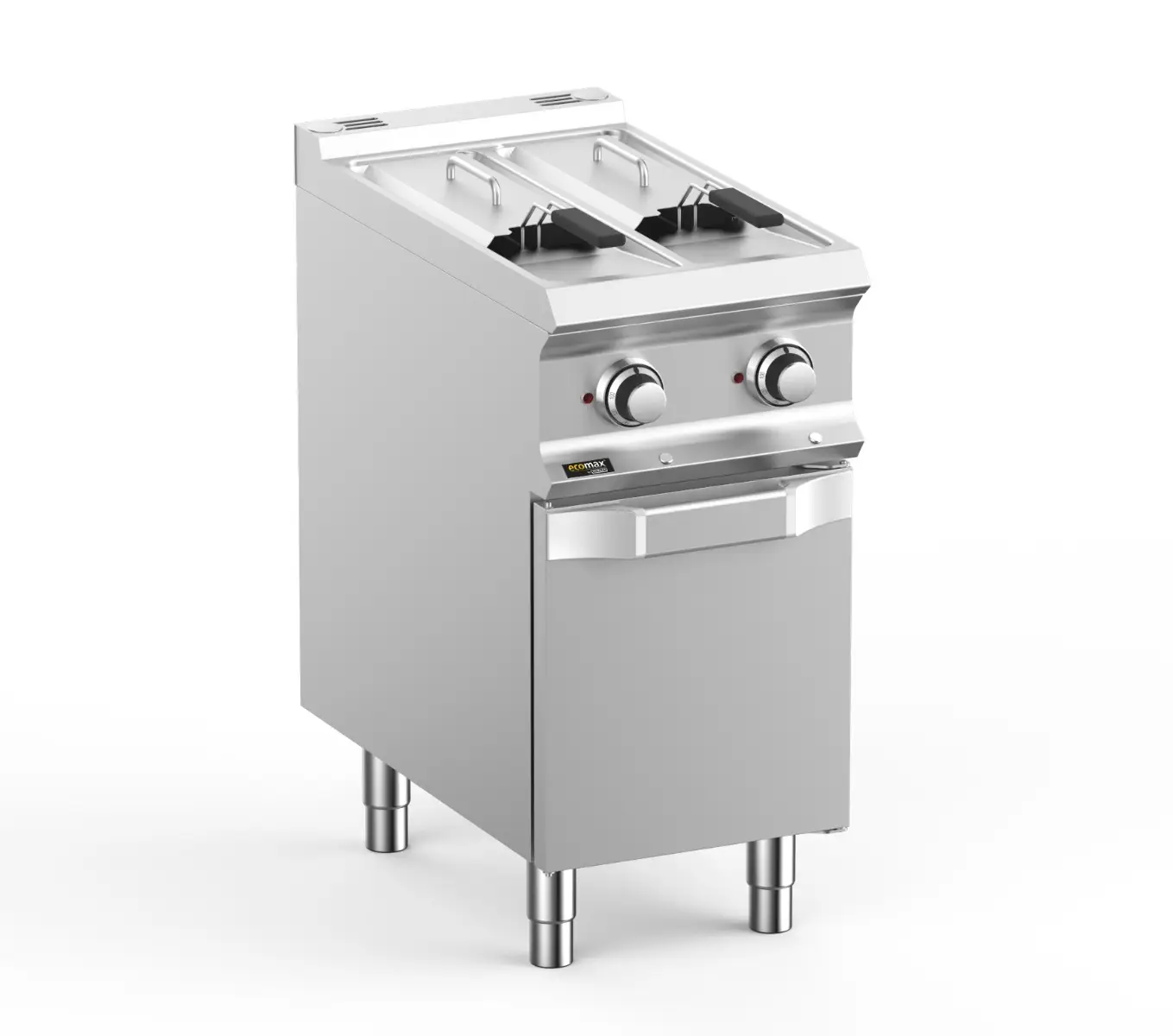 Hobart Ecomax HEFRE74A2V Floorstanding Double Basket 2 x 7 Litre Electirc Fryer, 10.5kW