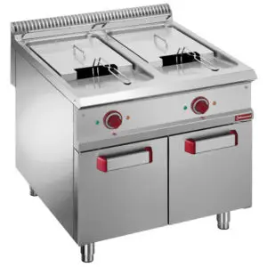 Diamond E9/F42A8 Electric fryer 2 tanks 21liters on closed cupboard