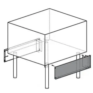 Diamond A22/PLGB Lateral inox panels, grill G22/GPLP4-N & G22/GPLP8-N
