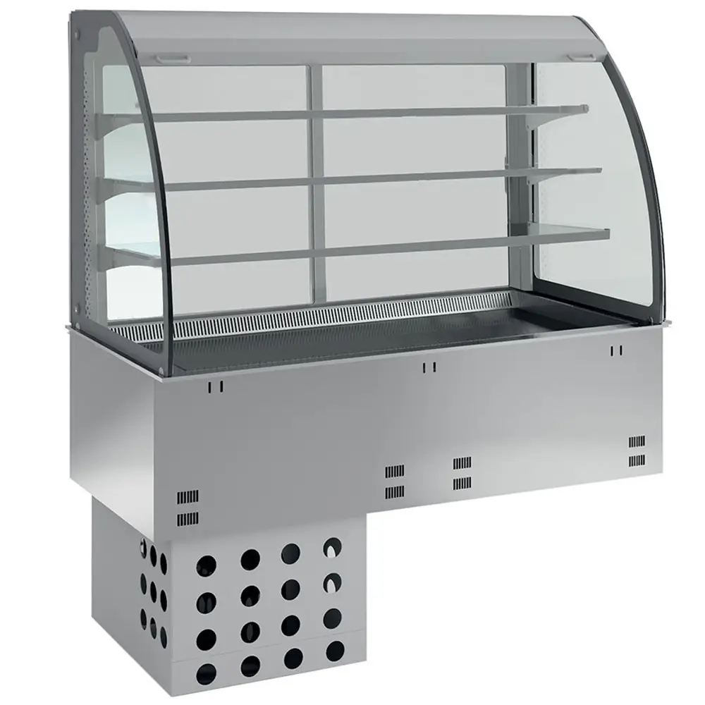 Diamond DPA/RVA308-R2 Patisserie Display Counter on Wall with Sink, 800mm