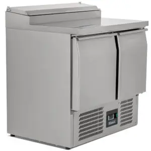 BLIZZARD Compact Double Door Counter Refrigerator With Raised Collar
