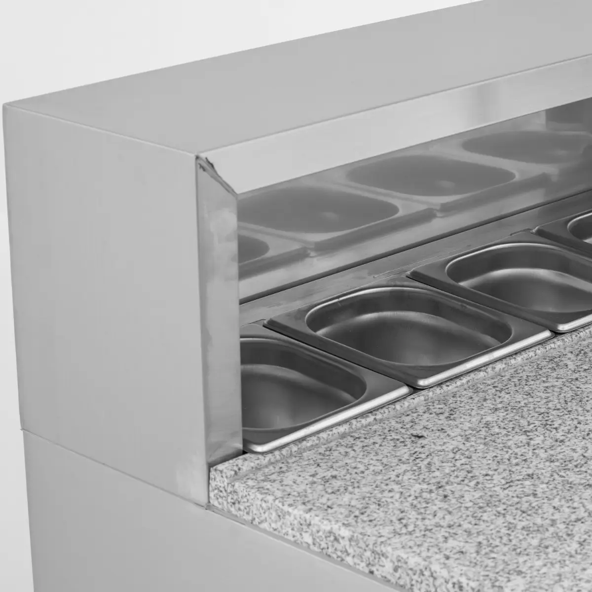 BLIZZARD Compact Triple Door Refrigerated Pizza Prep Counter - Image 6