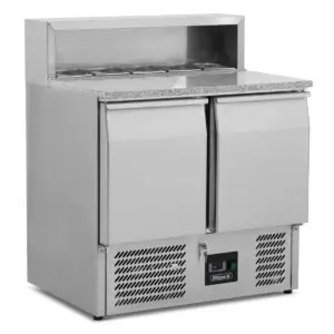 BLIZZARD Compact Double Door Refrigerated Pizza Prep Counter