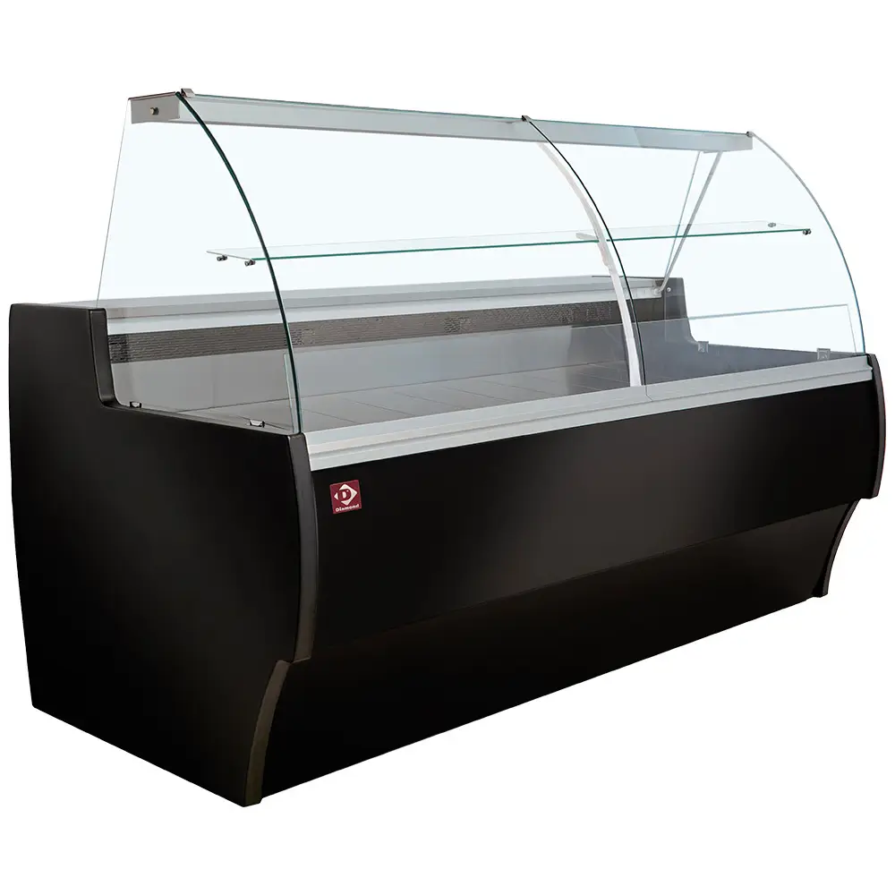 Diamond MA15-B5-R2V Curved Glass Refrigerated Counter