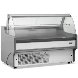 BLIZZARD 1.5m Curved Glass Serve Over Counter