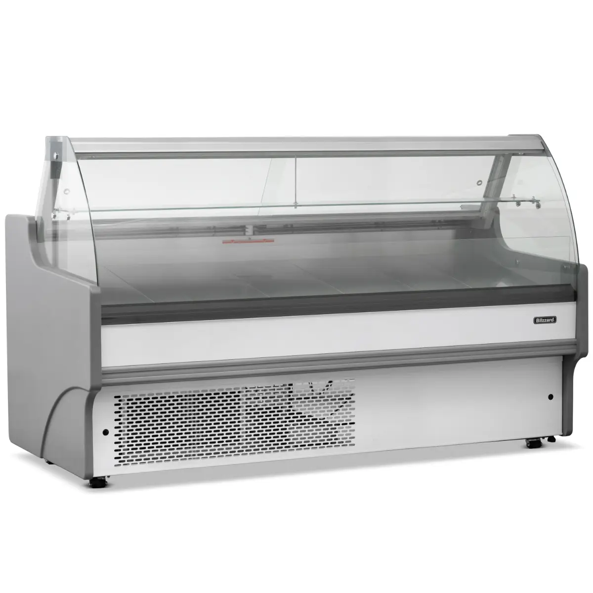 BLIZZARD 2.5m Curved Glass Serve Over Counter