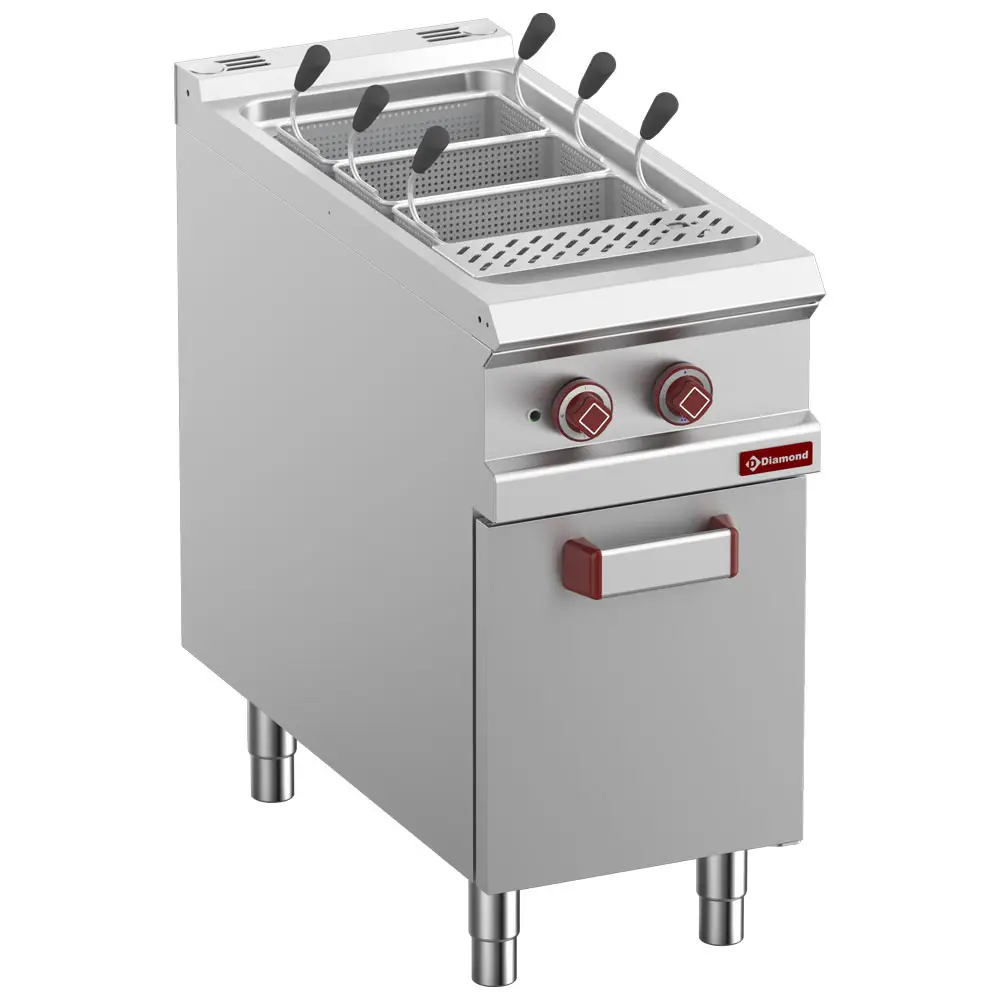 Diamond E9/CPA4-N 6 Basket Freestanding Electric Pasta Cooker on Neutral Closed Cupboard, 9kW