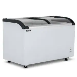 BLIZZARD Curved Glass Lid Freezer 420L