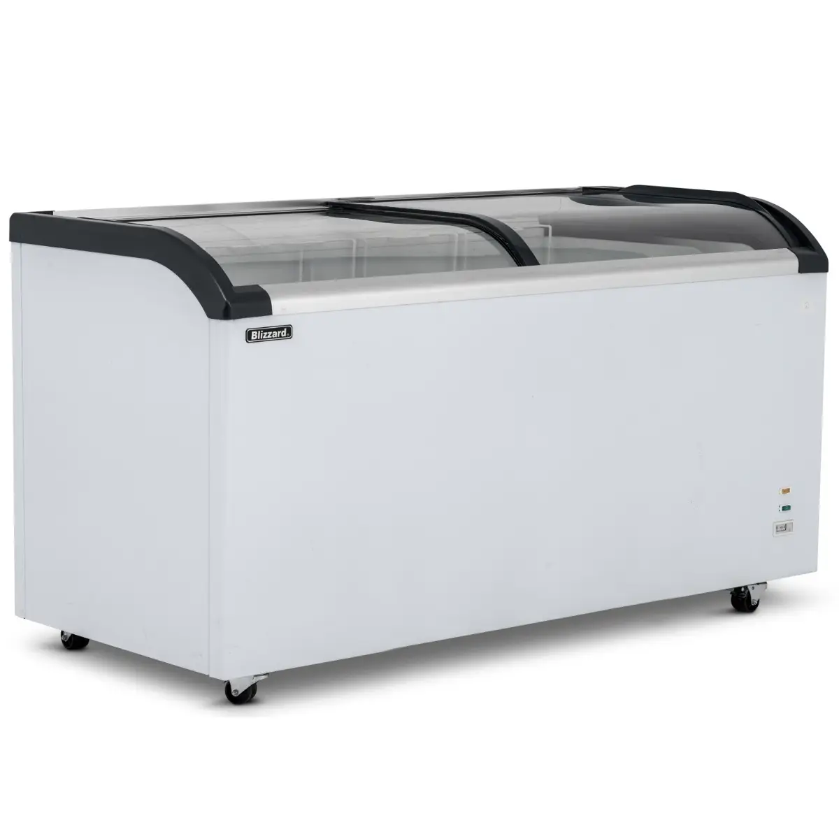 BLIZZARD 620L Curved Glass Lid Freezer