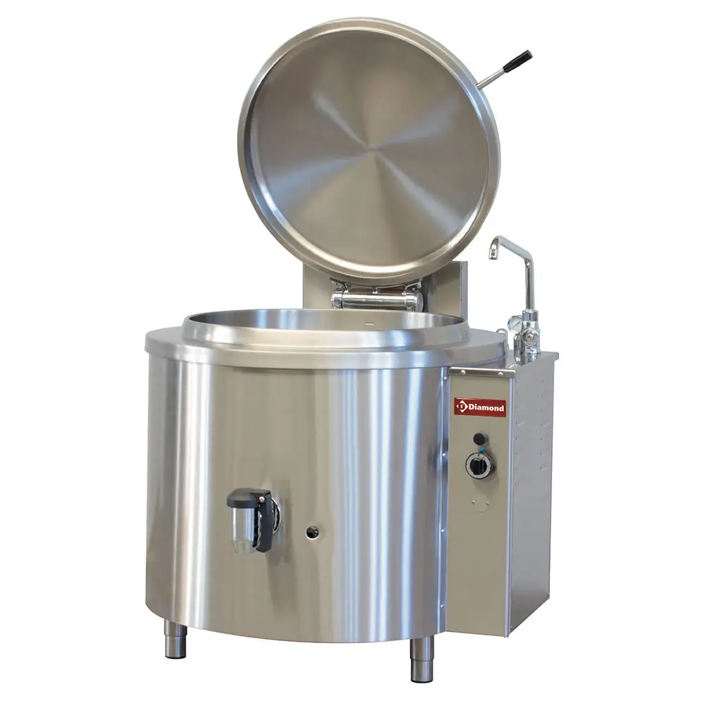 Diamond GMM/200I Gas Indirect Heating Boiling Pan, 200 Litres