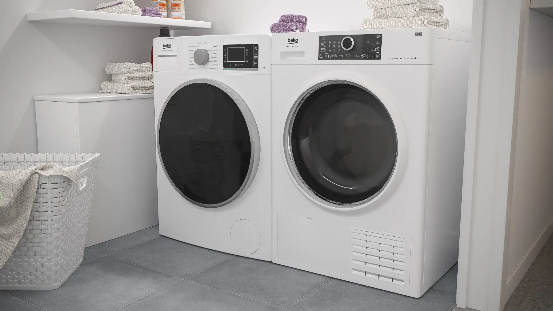 Beko Professional AWB912-PRO-BP Commercial Washer, 9kg - Image 3
