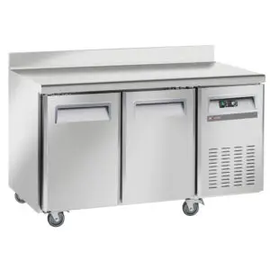 Diverso WR-GTB2-2BD Freezing table, ventilated, 2 doors GN 1/1, with backsplash
