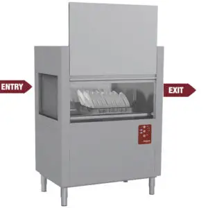 Diamond D117E/7 Rack Conveyor Dishwasher, 120 Baskets per Hour