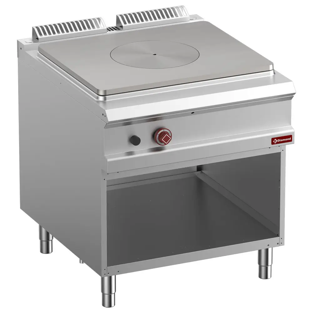 Diamond G9/TA8-N 1 Whole Plate Freestanding Gas Range Cooker on Neutral Open Cupboard