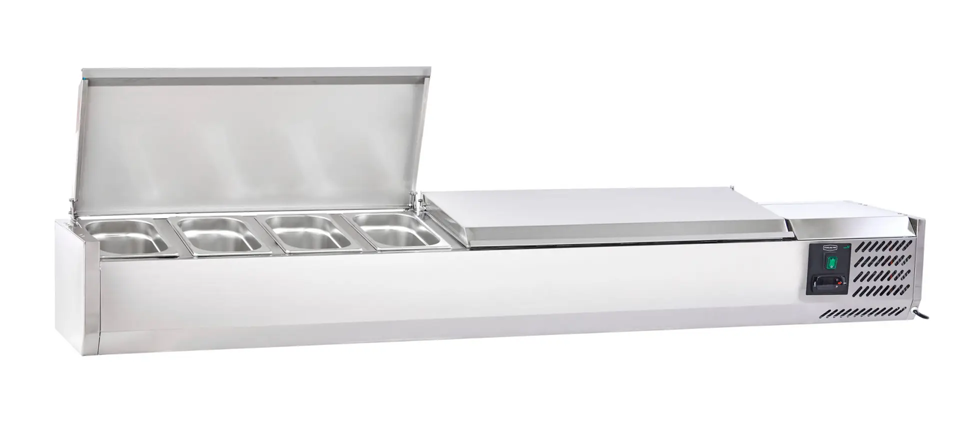 Sterling Pro Cobus SPT1800-330-SS Topping Well with Stainless Steel Lid, 8 x GN1/4 - Image 3