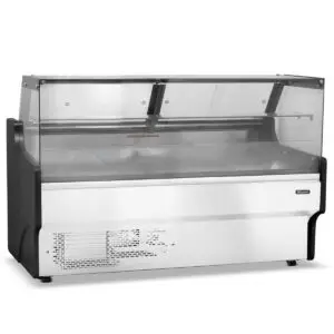 BLIZZARD 1.5m Flat Glass Serve Over Counter