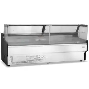 BLIZZARD 2.5m Flat Glass Serve Over Counter
