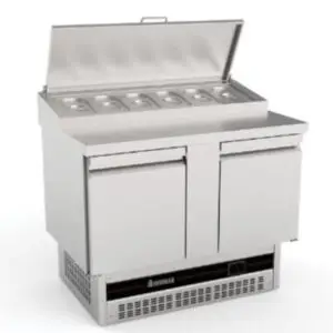 INOMAK Double Hinged Door Compact Gastronorm Prep Counter