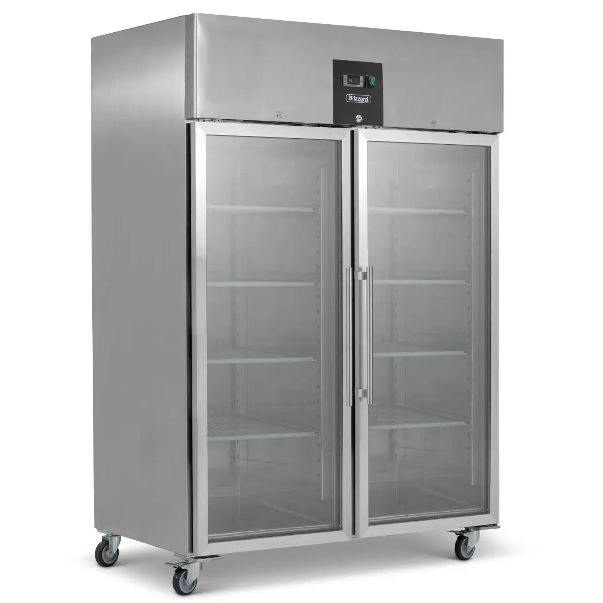 BLIZZARD Upright Double Hinged Glass Door Gastronorm Freezer