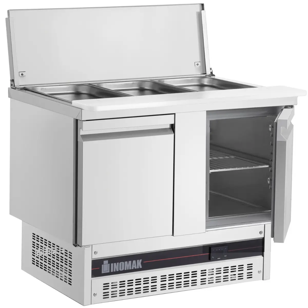 INOMAK Double Hinged Door Gastronorm Saladette With Cutting Board - Image 2