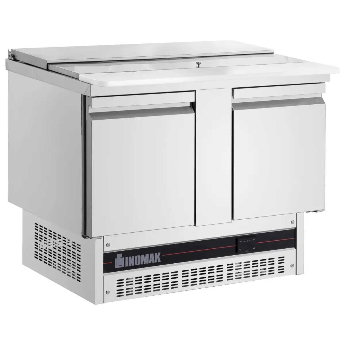 INOMAK Double Hinged Door Gastronorm Saladette With Cutting Board - Image 3