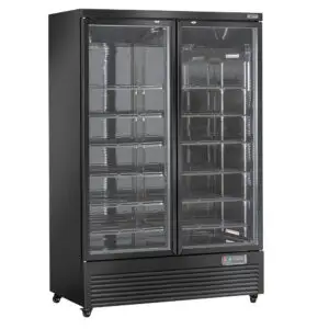 Diverso WR-VP99-2B Vertical fridge showcase, 2 doors, 1085 liters - BLACK